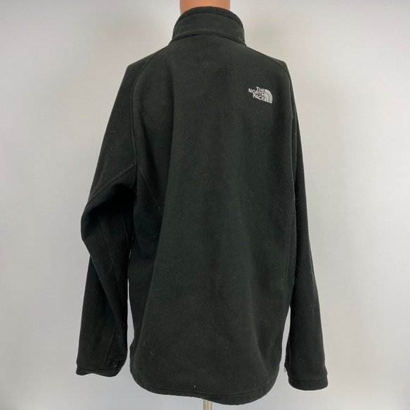 The North Face Embroidered Fleece Jacket Full Zip Black Size L - Picture 3 of 4